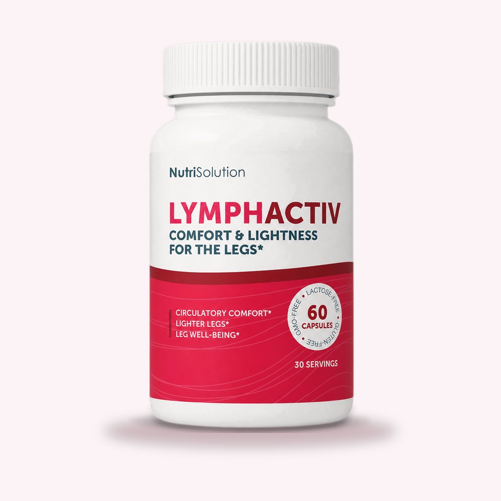 Bottle of LymphActiv by Nutrisolution, 60 capsules, English label